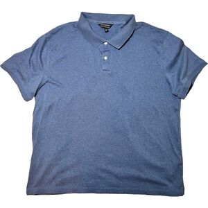Banana Republic Men’s Luxe Touch Performance Polo—Blue Heather